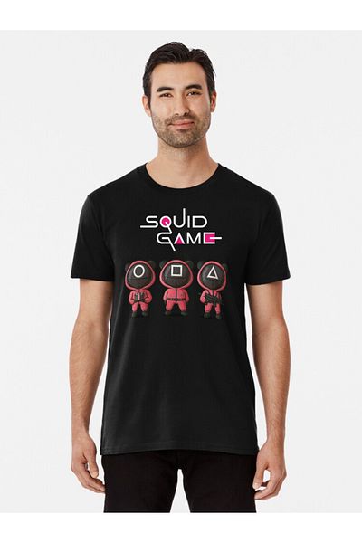 VİZYON İKRA Squid Game Miniguard Front Print Unisex T-Shirt/Sweatshirt - All Age Groups