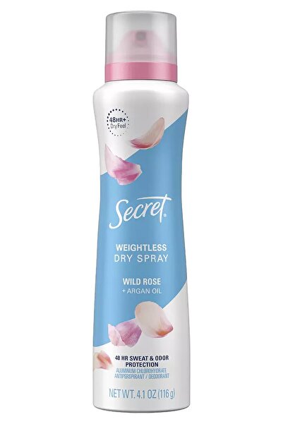 Secret Wild Rose Antiperspirant Kuru Sprey Deodorant 116GR
