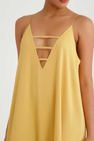 Store 100% Cotton, Thin Strap, Satin Look Dress