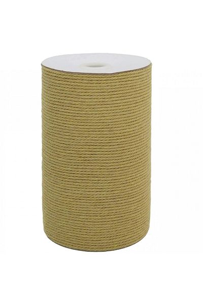 SUNTQ macrame thread roll, cotton, khaki, 200 m X 3 mm