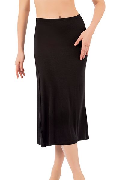 LİRONA 16975 Women's Viscose Below Knee Long Skirt Lining Underskirt Petticoat