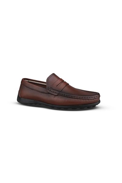M.P. Men's Casual Shoes - Brown, Leather