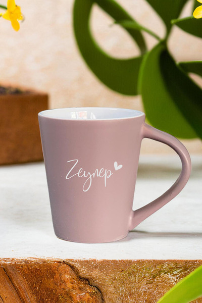 HEDİYEDİYE Kişiye Özel İsimli Latte Kupası