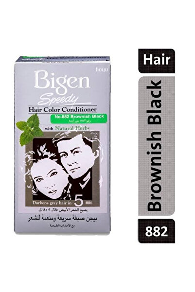 BİGEN بلسم تلوين الشعر السريع 882 أسود بني