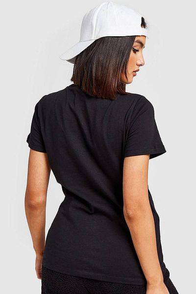 Nike Essential Crew Fit Tee Μαύρο T-shirt Fit Mold Βαμβακερό T-shirt Μαύρο