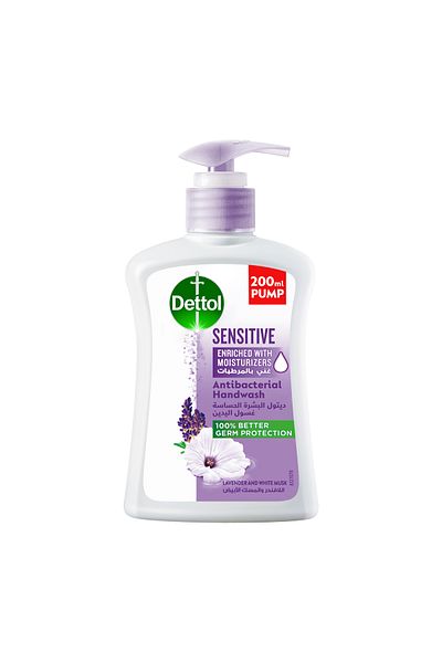 Dettol Nourish Liquid Handwash Pump, Lavender & White Musk Fragrance, 200ml (Pack of 3)