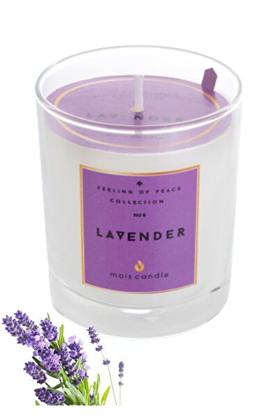 Mois Candle Lavanta Kokulu Bardak Mum – Rahatlatıcı Aromaterapi Etkili Dekora...