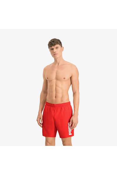 Puma Mid Men's Red Swim Shorts