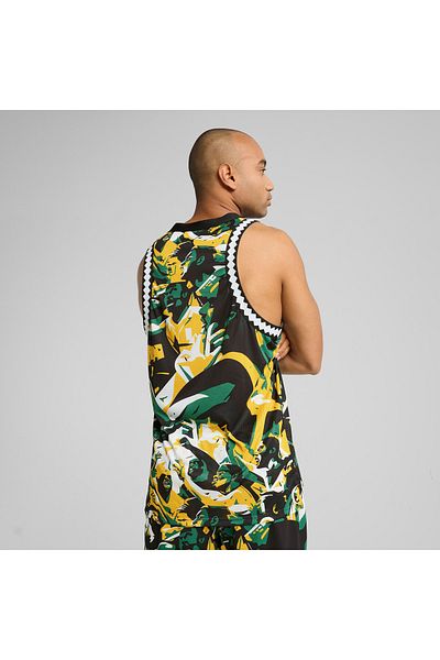 Puma Rival Rage Aop Mesh Tank Men's Green Undershirt