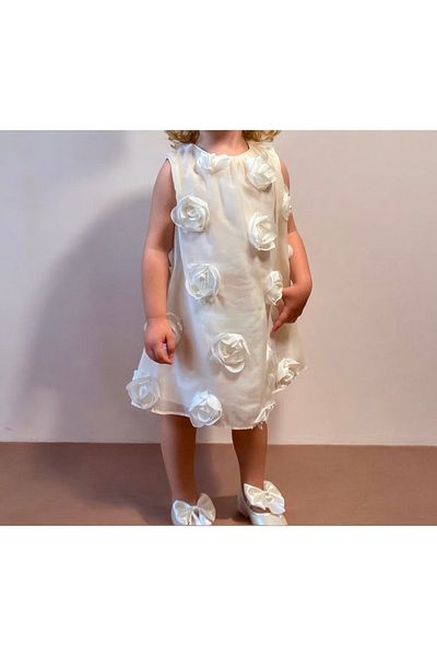 Cumino White Wedding Dress |   White Eid Dress |   Girl's Dress |   Baby Girl Dress
