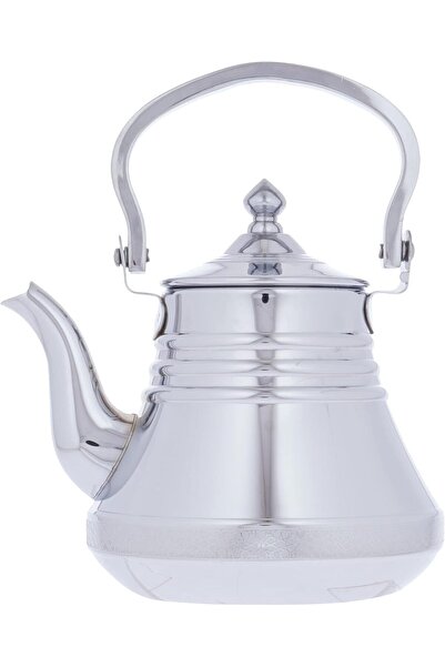 ALSAIF 12 oz. Saif Teapot, durable and elegant, perfect for serving tea and other teas. Chrome color.