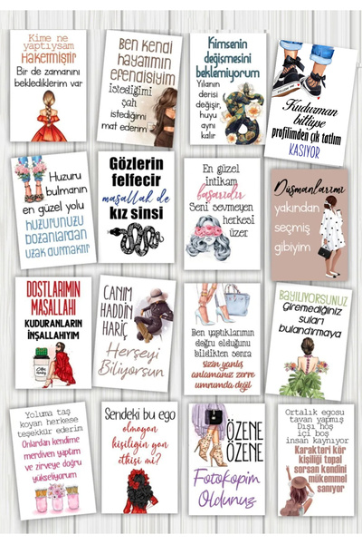 Pankart Evi 16 штук набір карт для кави з девізом Atar