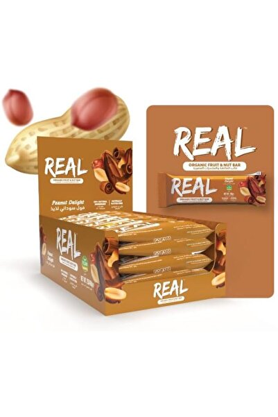 Superlife Real Organic Fruit & Nut Bar Peanut Delight | 25 x 40 grams | 100% Natural Ingredients | G