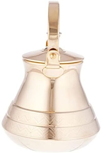 ALSAIF 12 oz. Saif teapot, durable and elegant, perfect for serving tea and other teas. Gold color.