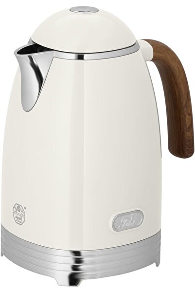 ALSAIF Thermal Flask for Coffee and Tea by Nada, Leakproof, Keeps Drinks Hot, 1 Liter, Ivory/Chrome,