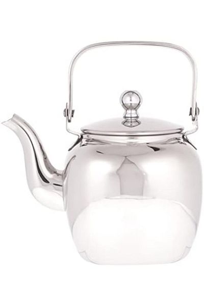 ALSAIF 1.2L Saif Teapot, durable and elegant, ideal for serving tea and other teas. Silver color.