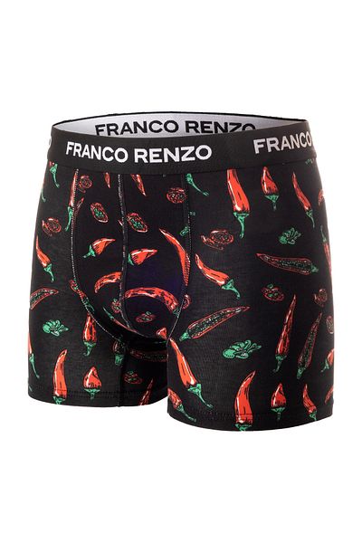 FRANCO RENZO Ανδρικό μπόξερ 6 τεμαχίων πολυτελείας σε κουτί από βαμβάκι και λίκρα