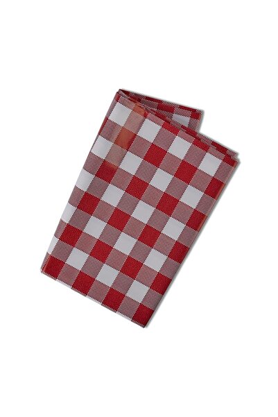 PALPAK Red Plaid Patterned Erasable Table Cover-120X230