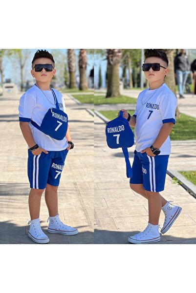 Bisahane Boy's Blue Shorts Suit