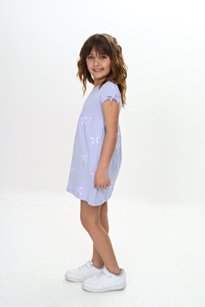 Toontoy Φόρεμα για κορίτσια με φιόγκο με τύπωμα