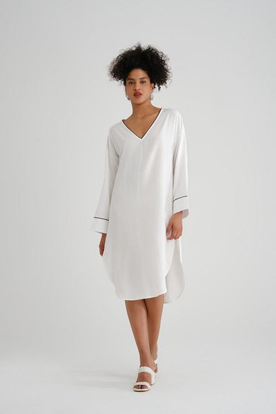 Store Long sleeve v neck midi kaftan - ideal for beach wear