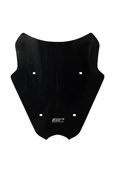 GP KOMPOZİT GP Kompozit Yamaha NMAX 125 / 155 2025 Uyumlu Kısa Ön Cam Siyah 40 cm