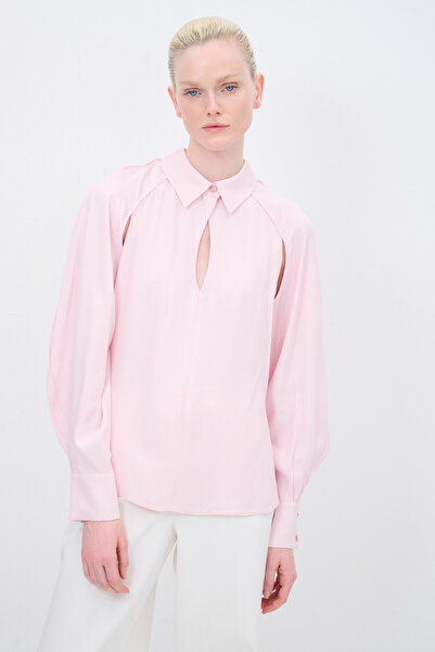 adL Uzun Kollu Pencere Detaylı Bluz