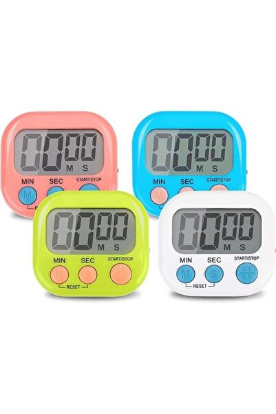 Arabest مؤقت إلكتروني متعدد الوظائف مكون من 4 قطع، إدارة التعلم، مناسب للمطبخ