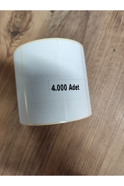 KARTALLAR ETİKET Barcode Label 20X40 4 Piece Thermal - 4000 Pieces