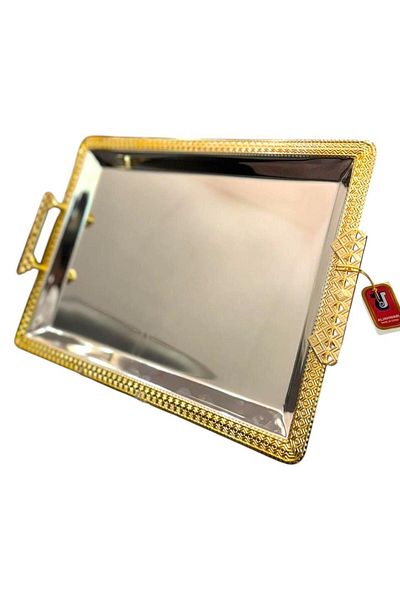 aljahwari Single serving tray, two-tone glossy, size 34*48