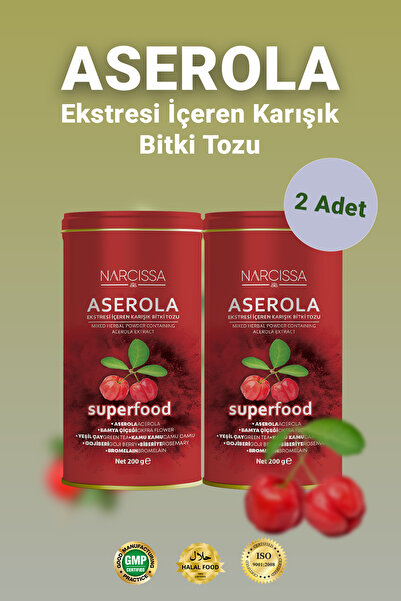 Narcissa 2 Adet - Aserola Ekstresi Içeren Karışık Bitki Tozu