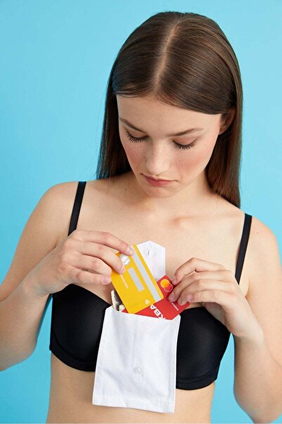 mirach Portofel de buzunar ascuns pentru sutien și centură Husă de securitate discretă pentru călătorii și utilizare zilnică