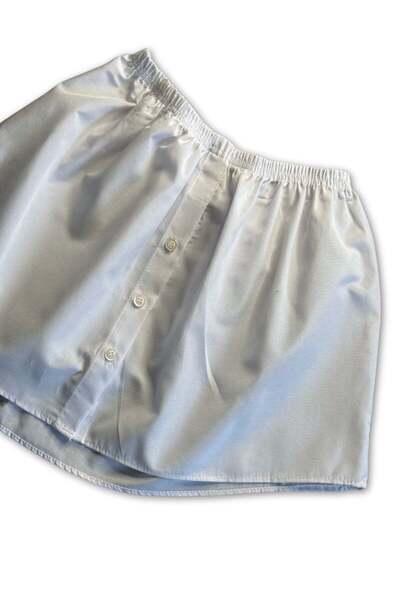 mirach Mirach Textile Women's White Shirt Skirt Extender - Layered Shirt Effect - Weicher Stoff