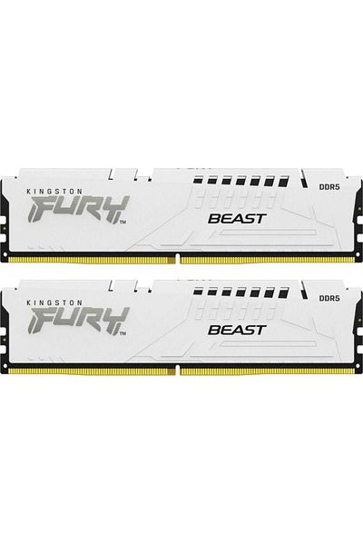 Kingston Memory Kingston FURY Beast White 64GB(2x32GB) DDR5 6000MHz CL36 Dual Channel Kit