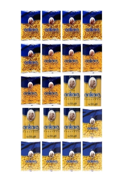 Nuh'un Ankara Makarnası 4 Çeşit Makarna 20'li