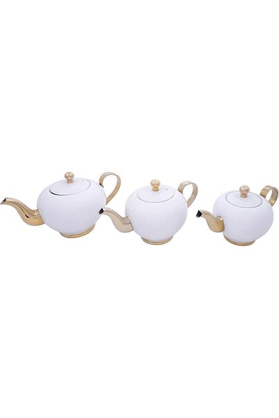 ALSAIF Practical 700/900/1200ml teapot from Saif, heat-resistant, pearl-gilt color