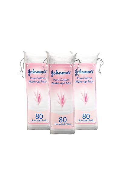 Johnson & Johnson Johnson's Pure Cotton Make Up Pads 3 x 80pcs