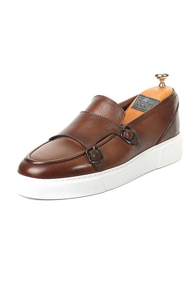 TETRİ Maro Model Genuine Leather Men's Tan Loafer