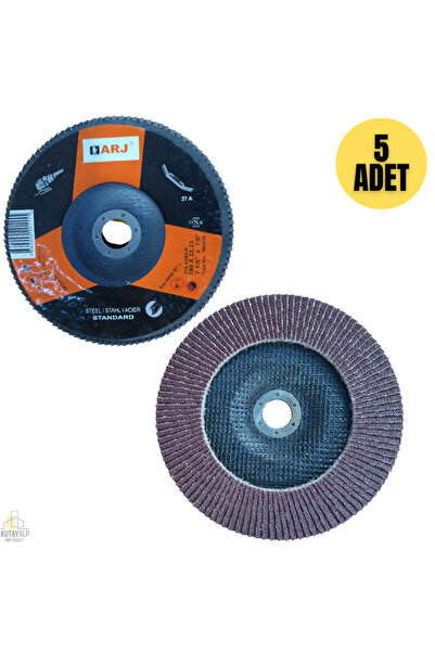 Arj Kum Flap Disk Zımpara Taşı 180x22,23 80Kum (5 ADET)