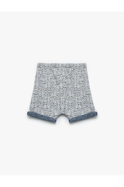 Koton Button Detailed Elastic Waist Knitted Shorts