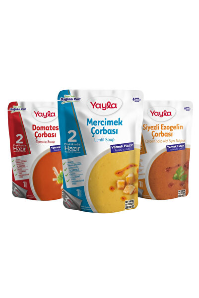 Yayla Yemek Hazır Çorba 3'lü Karma Paket 1