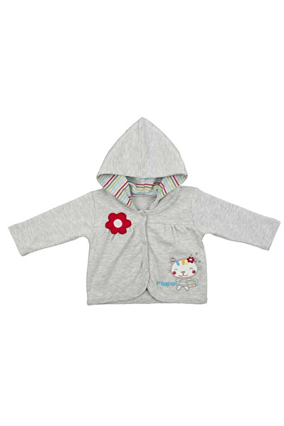 Bebepan 1818 Cardigan Baby Sweet Gray-Melange 3 Months