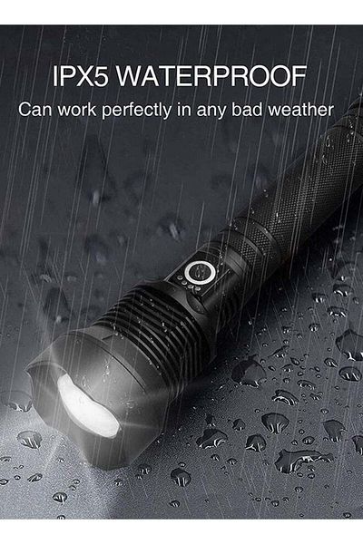 COOYA Led Flashlight, High Lumen, P70 Glare Flashlight, 5 Modes, Suitable for Camping/outdoor Travel