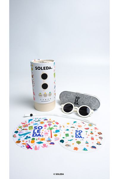 SOLEDA 12-36 Months Baby Sunglasses - Milk