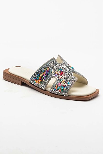 Zeyn 8016 Kadın Taşlı Terlik