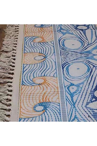 sharpdo Soft Touch Hand-woven Cotton And Linen Bohemian Fringed Rug 200*140cm