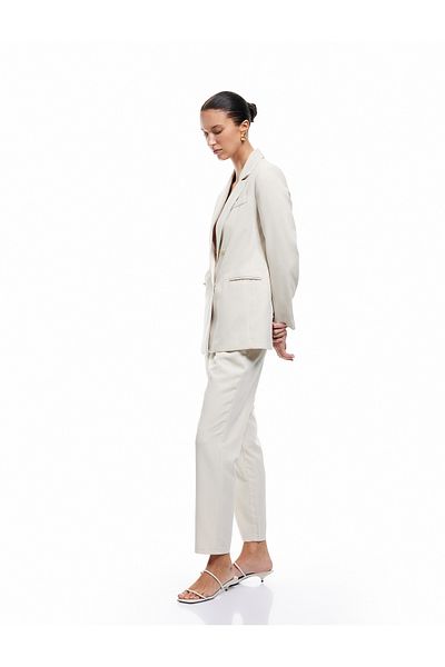 Koton Modal Fabric Blended High Waist Pocket Carrot Cut Jogger Pants