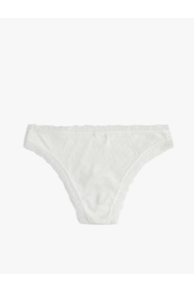 Koton Cotton Bow Lace Detailed Panties