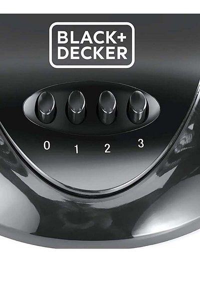 Black&Decker مروحة مكتب 60 واط، 16 بوصة، متذبذبة بزاوية دوران 90 درجة، لون أسود - FD1620-B5