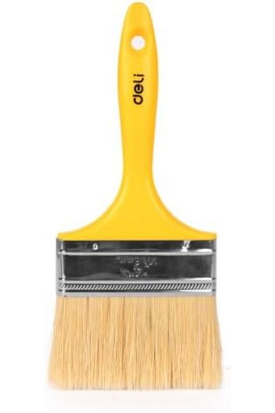 Deli Plastic Handle Paint Brush, 4-Inch Size